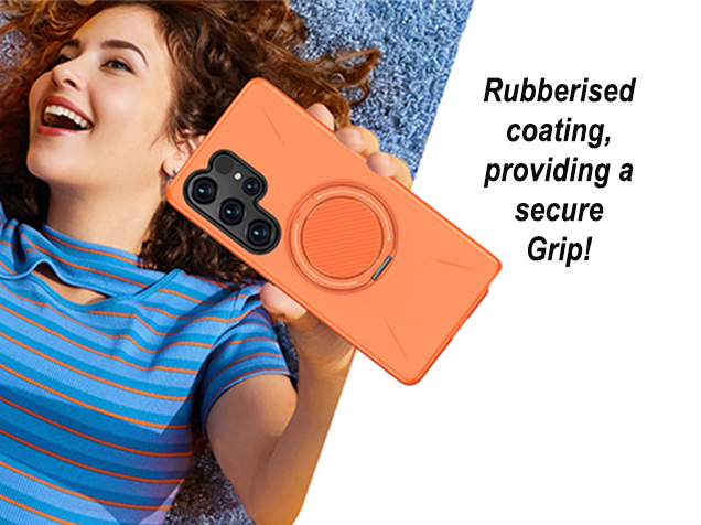 Impact Case with Ring for Samsung Galaxy S25 Ultra - Orange