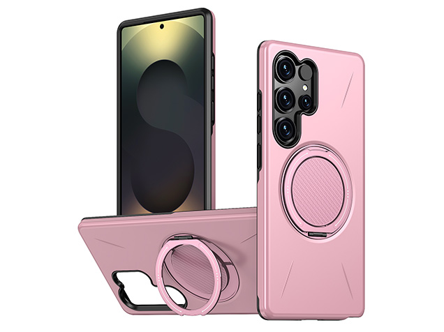 Impact Case with Ring for Samsung Galaxy S25 Ultra - Pink Impact Case