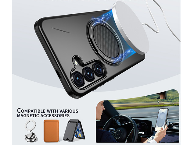 Impact Case with Ring for Samsung Galaxy S24+ - Black