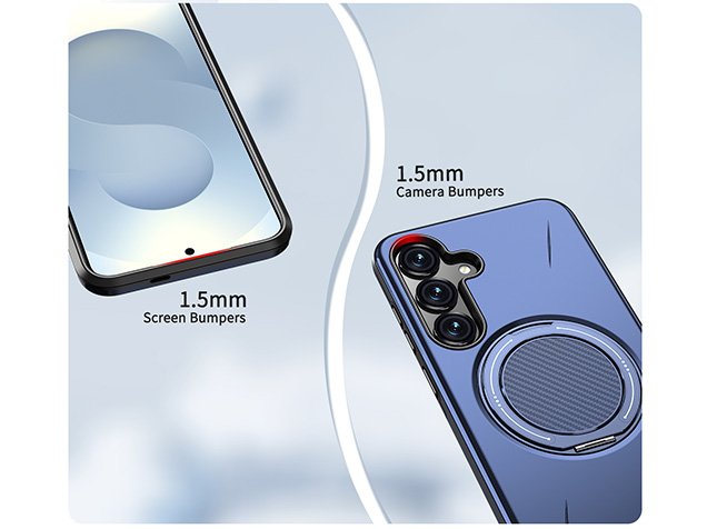 Impact Case with Ring for Samsung Galaxy S24+ - Blue