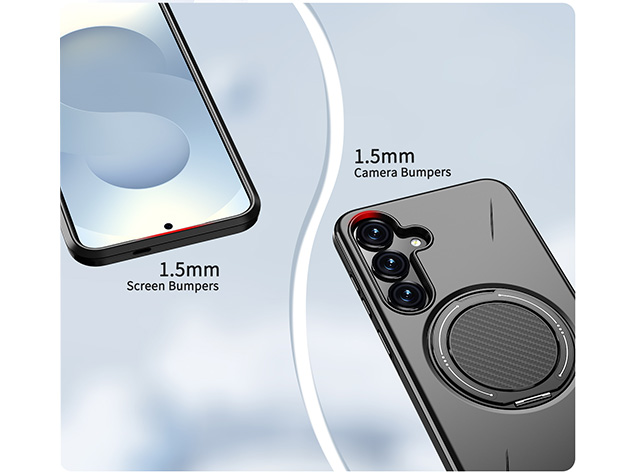 Impact Case with Ring for Samsung Galaxy S25+ - Black