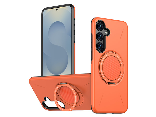 Impact Case with Ring for Samsung Galaxy S25+ - Orange Impact Case