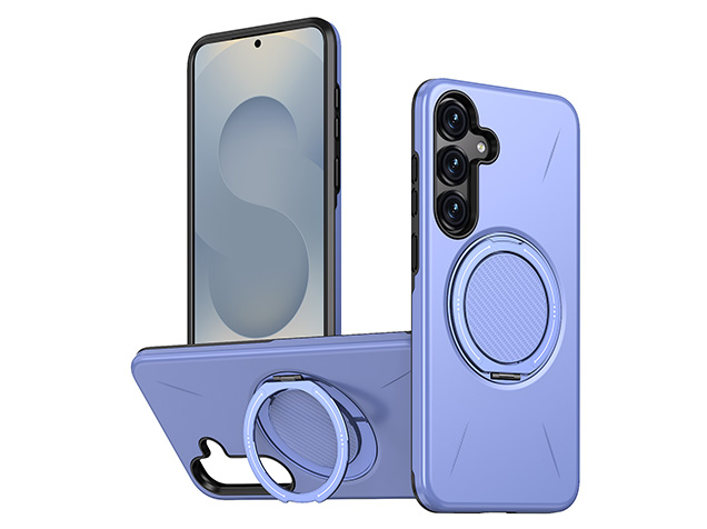 Impact Case with Ring for Samsung Galaxy S25+ - Purple Impact Case