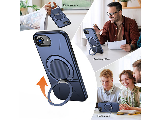 Impact Case with Ring for iPhone 16e - Blue