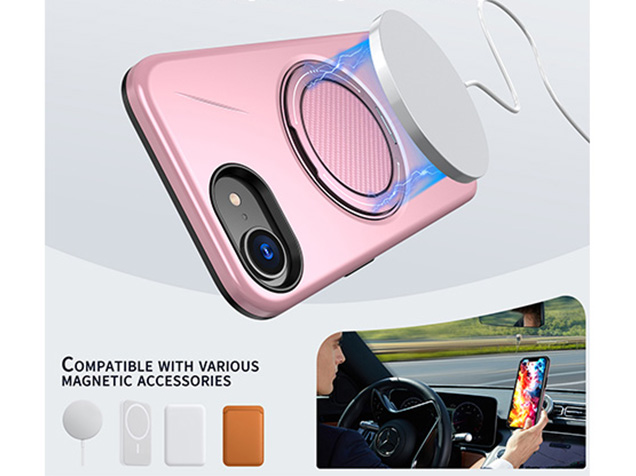 Impact Case with Ring for iPhone 16e - Pink