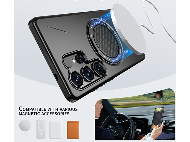 Impact Case with Ring for Samsung Galaxy S24 Ultra - Black