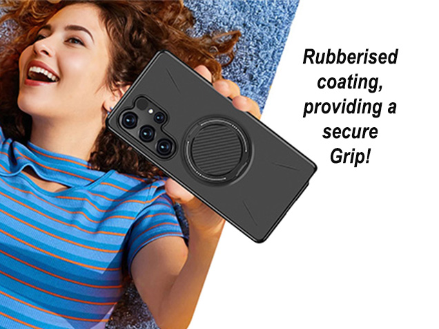 Impact Case with Ring for Samsung Galaxy S24 Ultra - Black