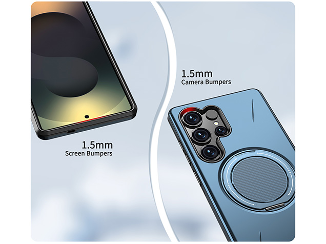 Impact Case with Ring for Samsung Galaxy S24 Ultra - Blue