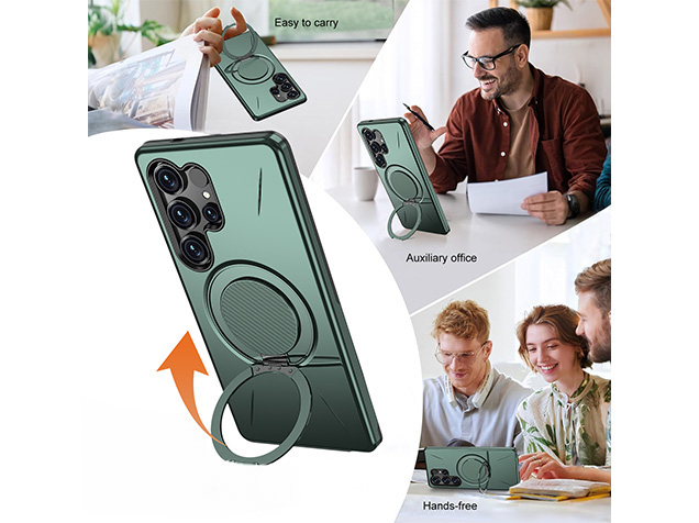 Impact Case with Ring for Samsung Galaxy S24 Ultra - Green