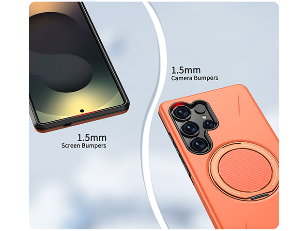 Impact Case with Ring for Samsung Galaxy S24 Ultra - Orange