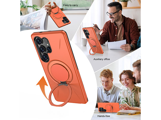 Impact Case with Ring for Samsung Galaxy S24 Ultra - Orange