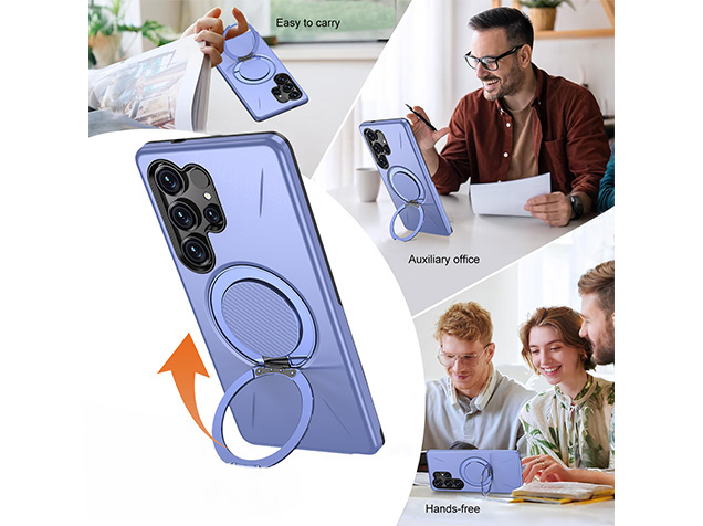 Impact Case with Ring for Samsung Galaxy S24 Ultra - Purple