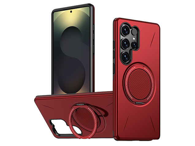 Impact Case with Ring for Samsung Galaxy S24 Ultra - Red