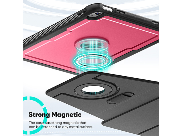 Stylish Robust Case for the iPad 10th & 11th Gen - Rose Red