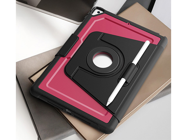 Stylish Robust Case for the iPad 10.2 (9th, 8th & 7th Gen) - Rose Red