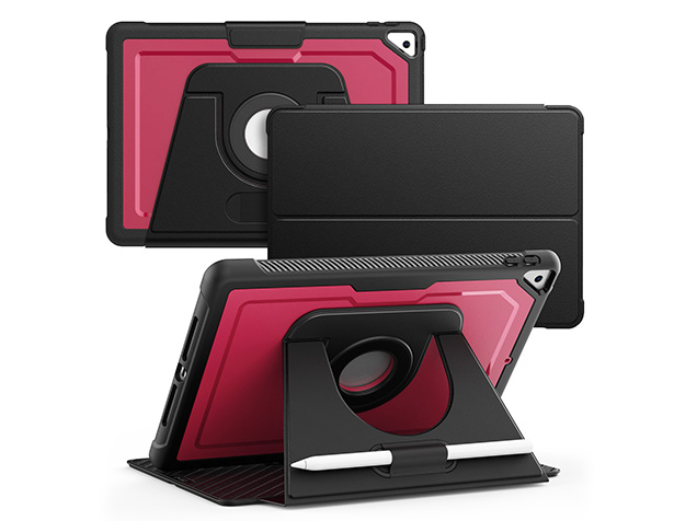 Stylish Robust Case for the iPad 10.2 (9th, 8th & 7th Gen) - Rose Red