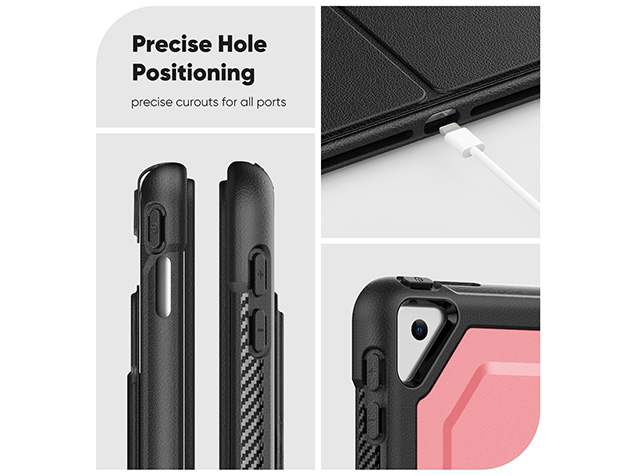 Stylish Robust Case for the iPad 10.2 (9th, 8th & 7th Gen) - Dusty Pink