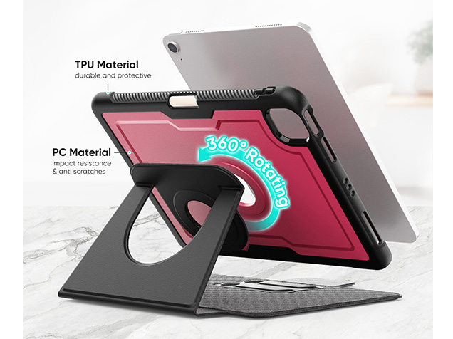 Stylish Robust Case for the iPad Air 11 (2025 / 2024) - Rose Red