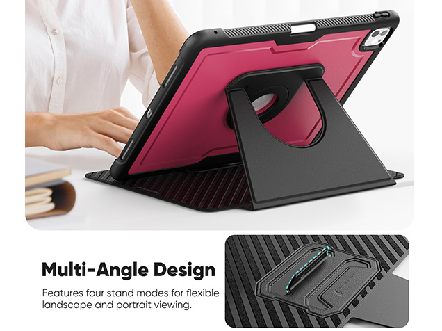 Stylish Robust Case for the iPad Pro 13 (2025 / 2024) - Rose Red