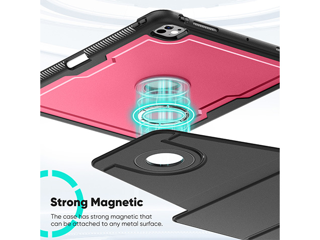 Stylish Robust Case for the iPad Pro 13 (2025 / 2024) - Rose Red