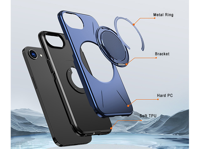 Impact Case with Ring for iPhone 17e - Blue