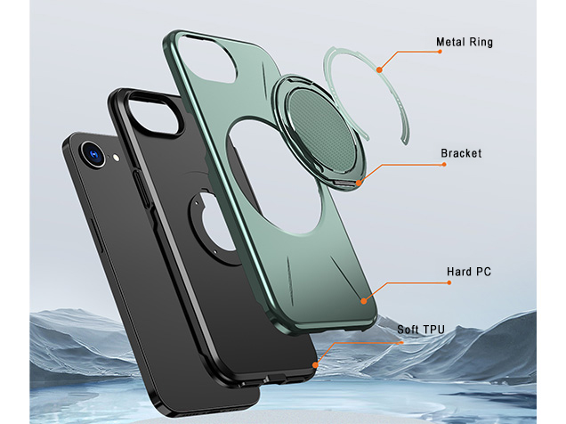 Impact Case with Ring for iPhone 17e - Green