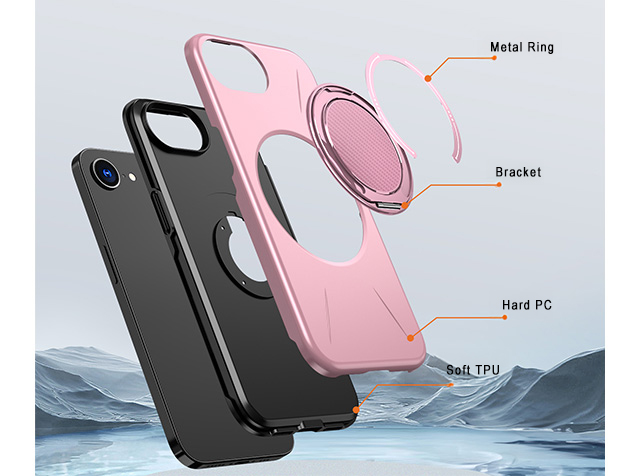 Impact Case with Ring for iPhone 17e - Pink