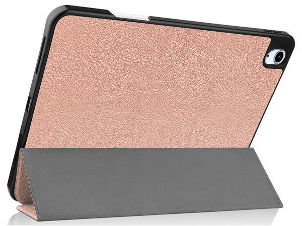 Synthetic Leather Flip Case with Stand for iPad Air 11 inch (2026) - Rose Gold