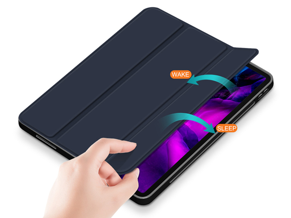 Synthetic Leather Flip Case with Stand for iPad Air 13 inch (2026) - Midnight Blue