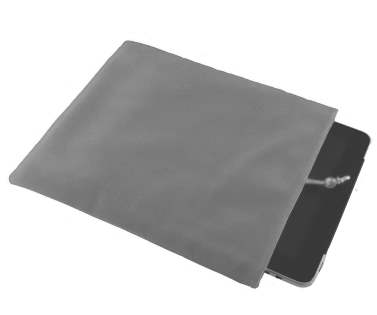 Stylish Protective Velour Sleeve - Grey
