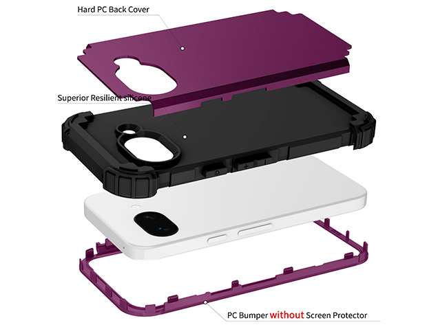 Defender Case for Google Pixel 10a - Plum