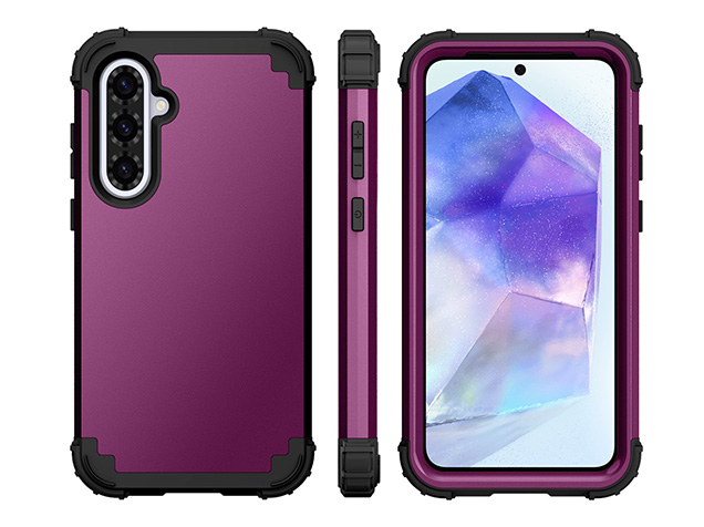 Defender Case for the Samsung Galaxy A37 - Plum