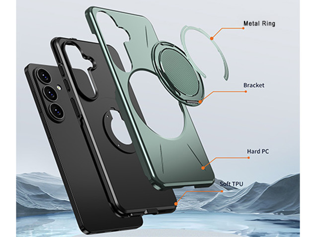 Impact Case with Ring for Samsung Galaxy S26 - Green