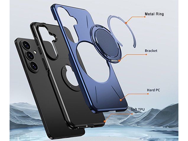 Impact Case with Ring for Samsung Galaxy S26+ - Blue