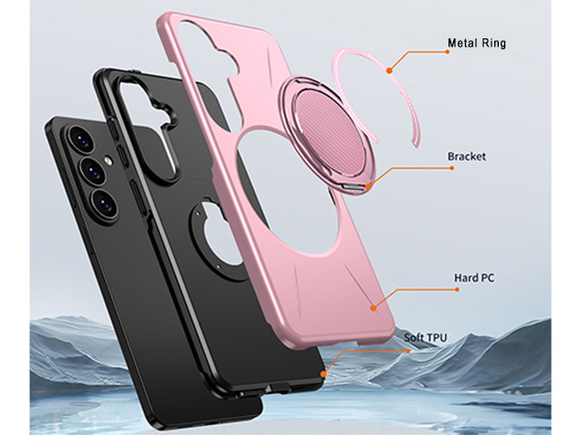 Impact Case with Ring for Samsung Galaxy S26+ - Pink