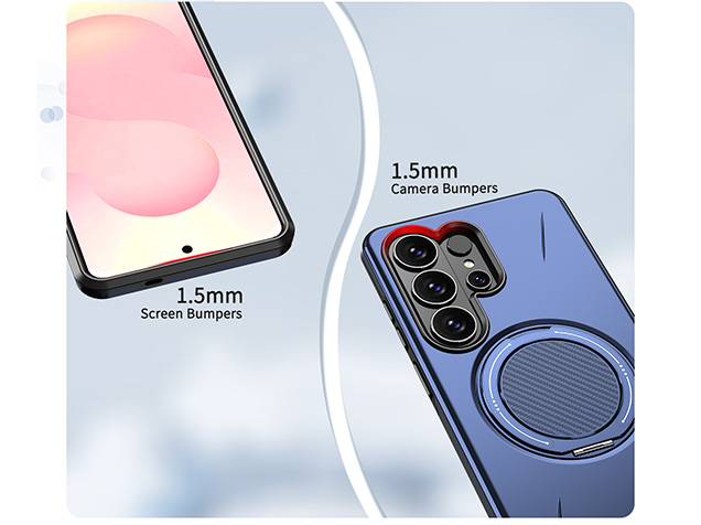 Impact Case with Ring for Samsung Galaxy S26 Ultra - Blue