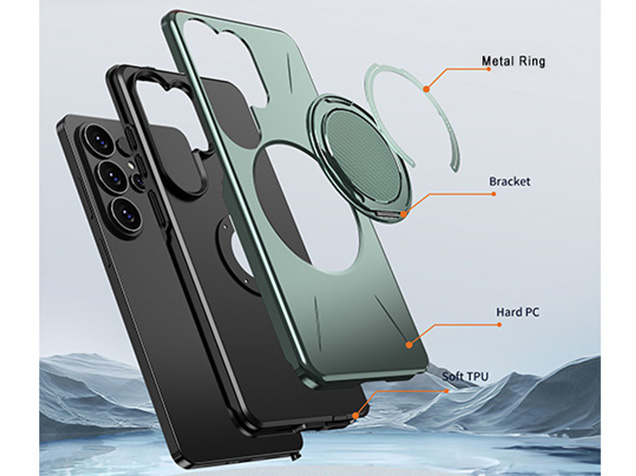 Impact Case with Ring for Samsung Galaxy S26 Ultra - Green