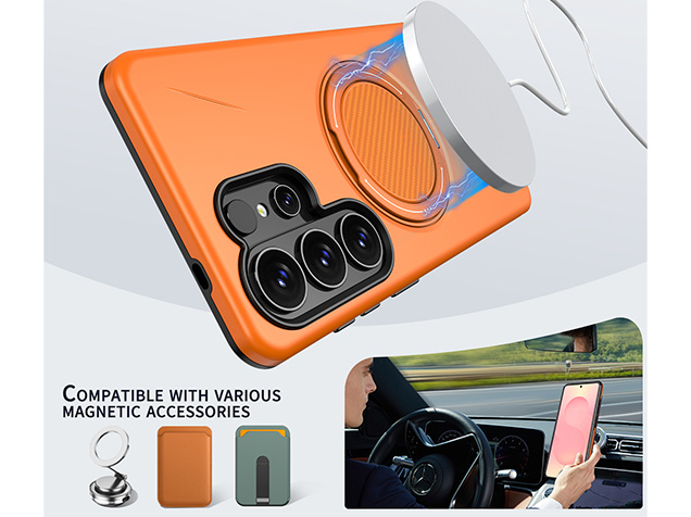Impact Case with Ring for Samsung Galaxy S26 Ultra - Orange