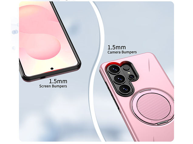 Impact Case with Ring for Samsung Galaxy S26 Ultra - Pink