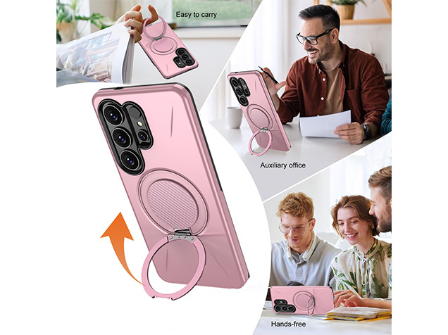 Impact Case with Ring for Samsung Galaxy S26 Ultra - Pink