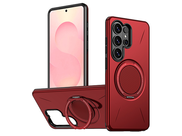 Impact Case with Ring for Samsung Galaxy S26 Ultra - Red