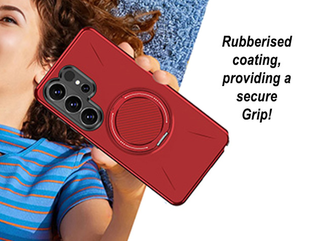 Impact Case with Ring for Samsung Galaxy S26 Ultra - Red