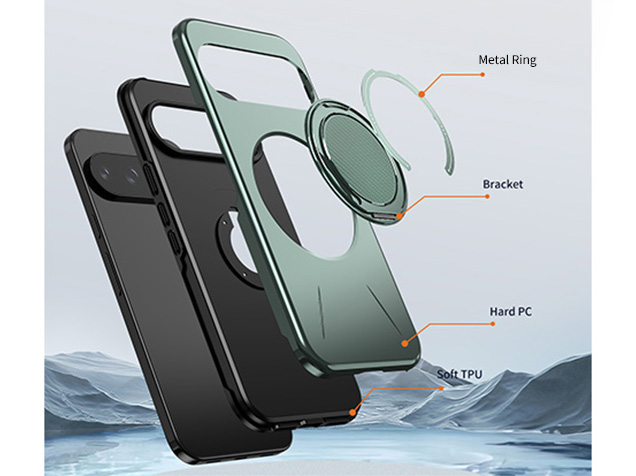 Impact Case with Ring for Google Pixel 10 Pro - Green