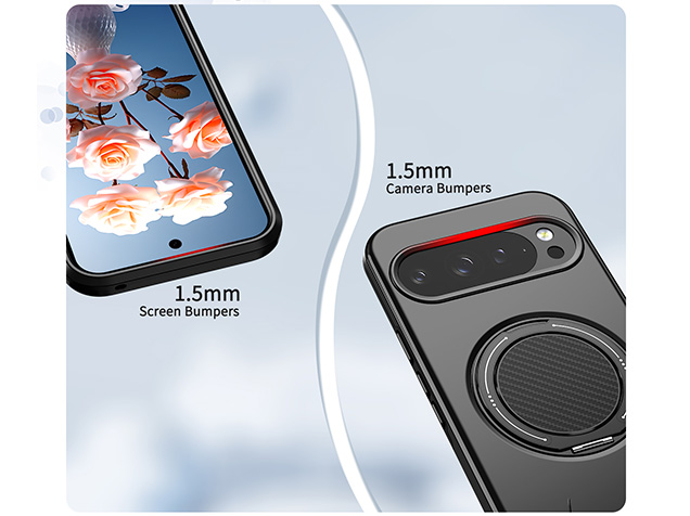 Impact Case with Ring for Google Pixel 9 - Black