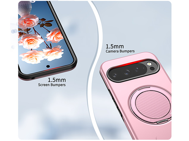 Impact Case with Ring for Google Pixel 9 - Pink