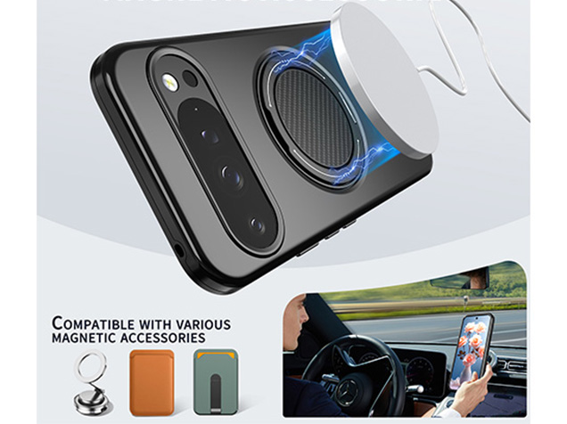 Impact Case with Ring for Google Pixel 9 Pro - Black