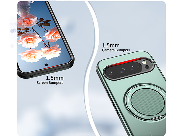 Impact Case with Ring for Google Pixel 9 Pro - Green