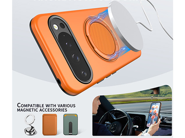 Impact Case with Ring for Google Pixel 9 Pro - Orange