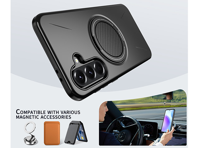 Impact Case with Ring for Samsung Galaxy A37 - Black