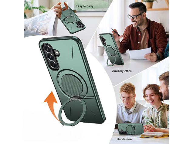 Impact Case with Ring for Samsung Galaxy A37 - Green